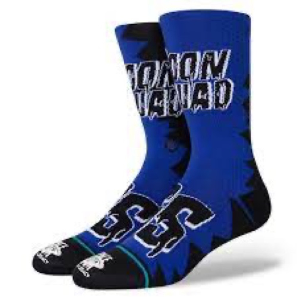 NWT Stance Space Jam Goon Squad INFIKNIT Socks Men’s Large Blue Black Basketball